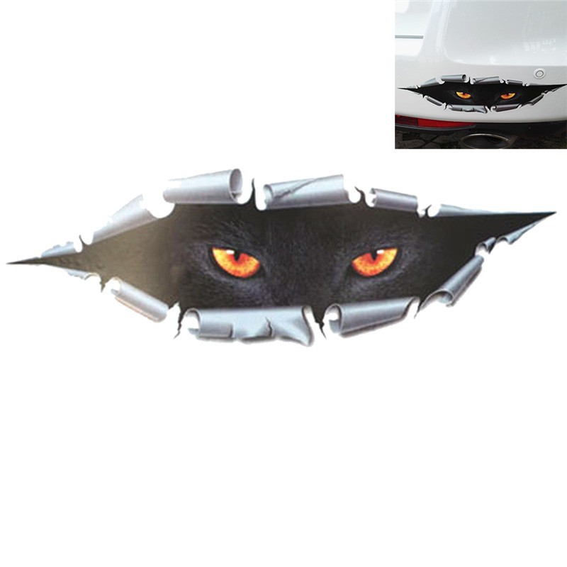 Nhãn dán trang trí xe hơi hình đôi mắt quái vật ngộ nghĩnh