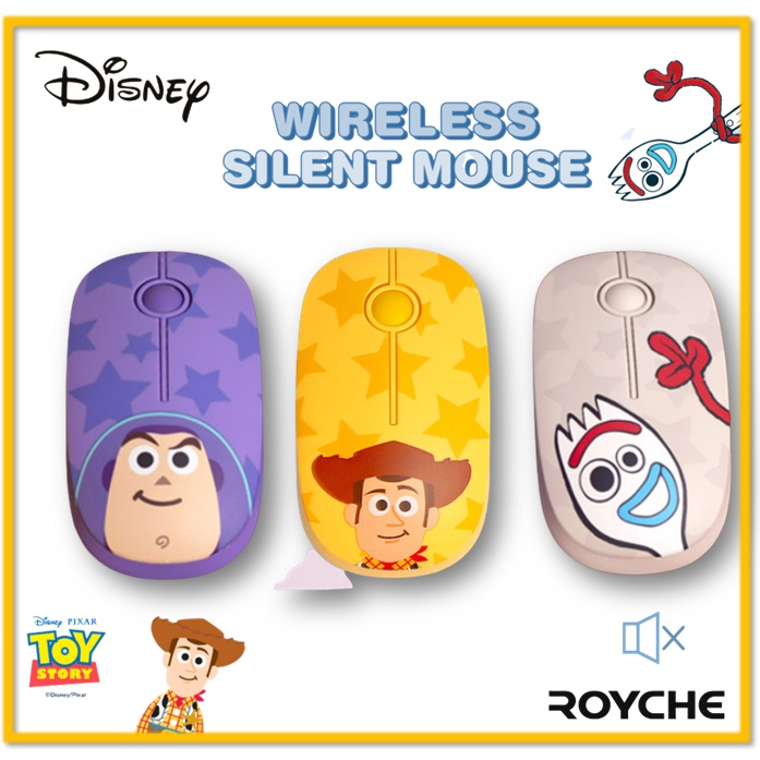 Chuột Đồ Chơi Không Dây Yên Tĩnh (Woody, Buzz ,Poky)