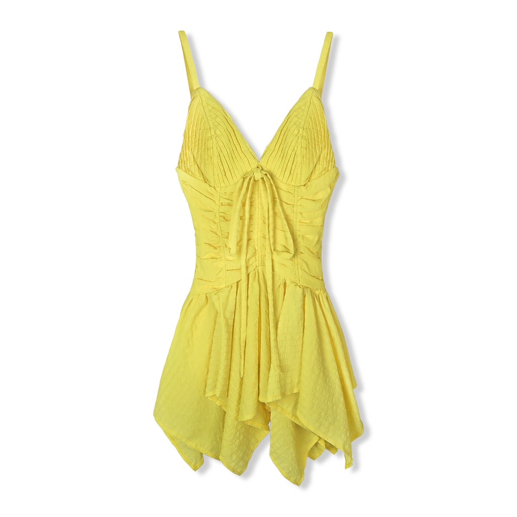 Đầm Ngắn Nữ Pleated Sundress , Chất Vải Chiffon cotton Thoải Mái , WDN001-05 ,SOMEHOW