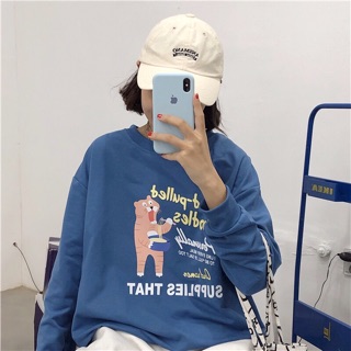 (SẴN) Áo Sweater in chữ hand-pulled noodles