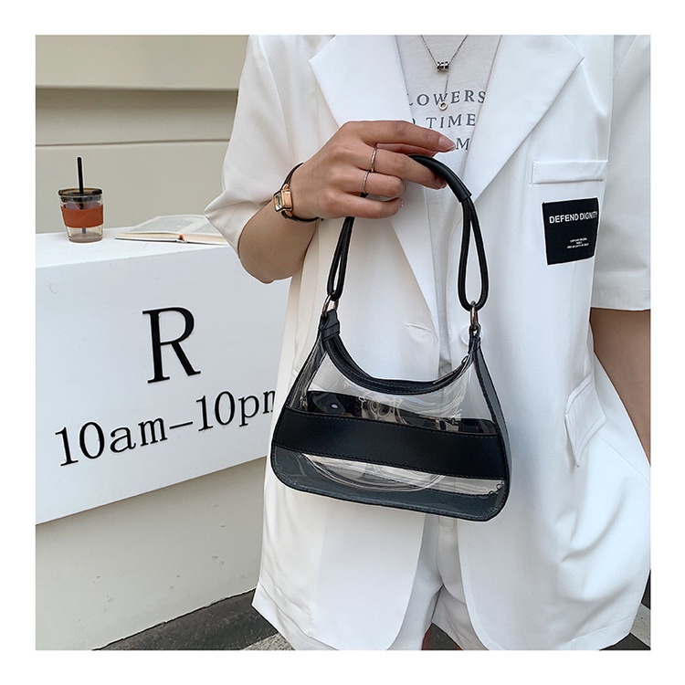 Túi Đeo JASMIN NOIR Chéo Hình Bán Nguyệt Thiết Kế Đơn Giản Thời Trang Cho Nữ