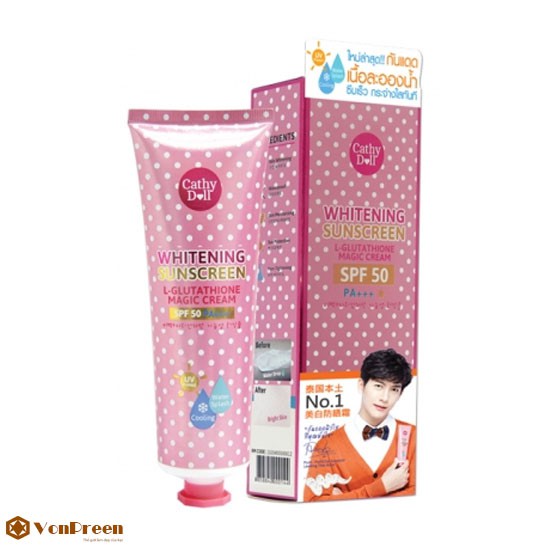 Kem chống nắng trắng da Cathy Doll Whitening SPF50 PA+++ 138ml