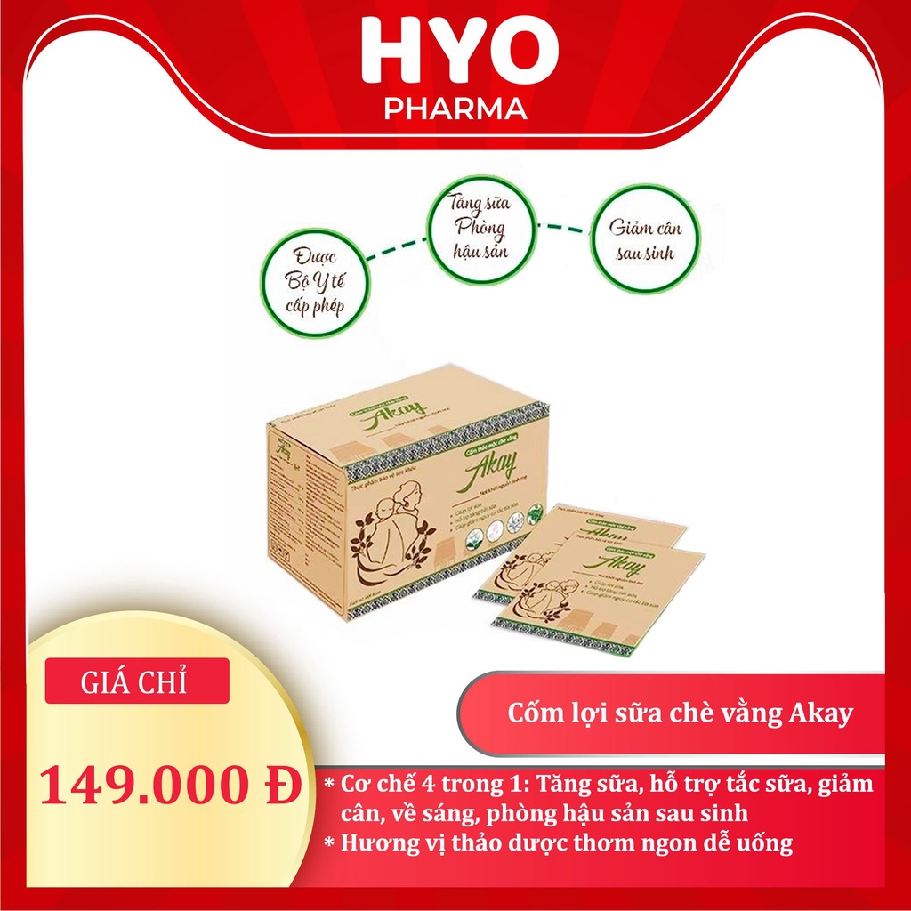 Cốm lợi sữa thảo mộc chè vằng Akay giúp tăng sữa, hỗ trợ tắc sữa, giảm cân, về sáng, phòng hậu sản sau sinh