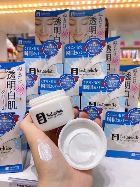 Kem dưỡng trắng da Instawhite tone up cream Meishoku Nhật Bản