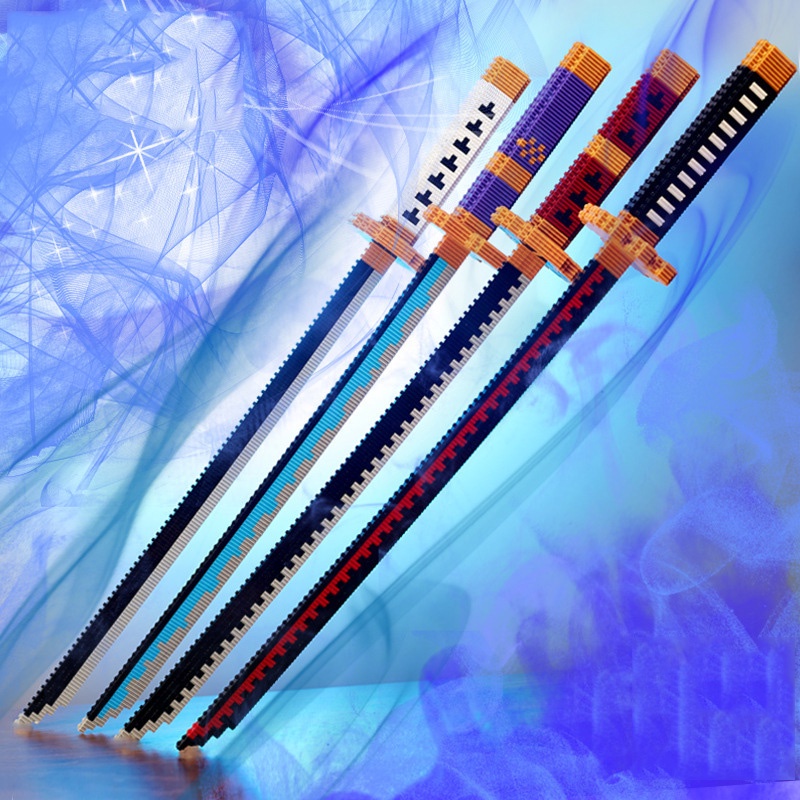 Đồ Chơi Lắp Ráp Legọ Nhật Luân Kiếm Mini Trong Kimetsu No Yaiba Thanh Kiếm Diệt Qủy Với 250+ Mảnh Ghép
