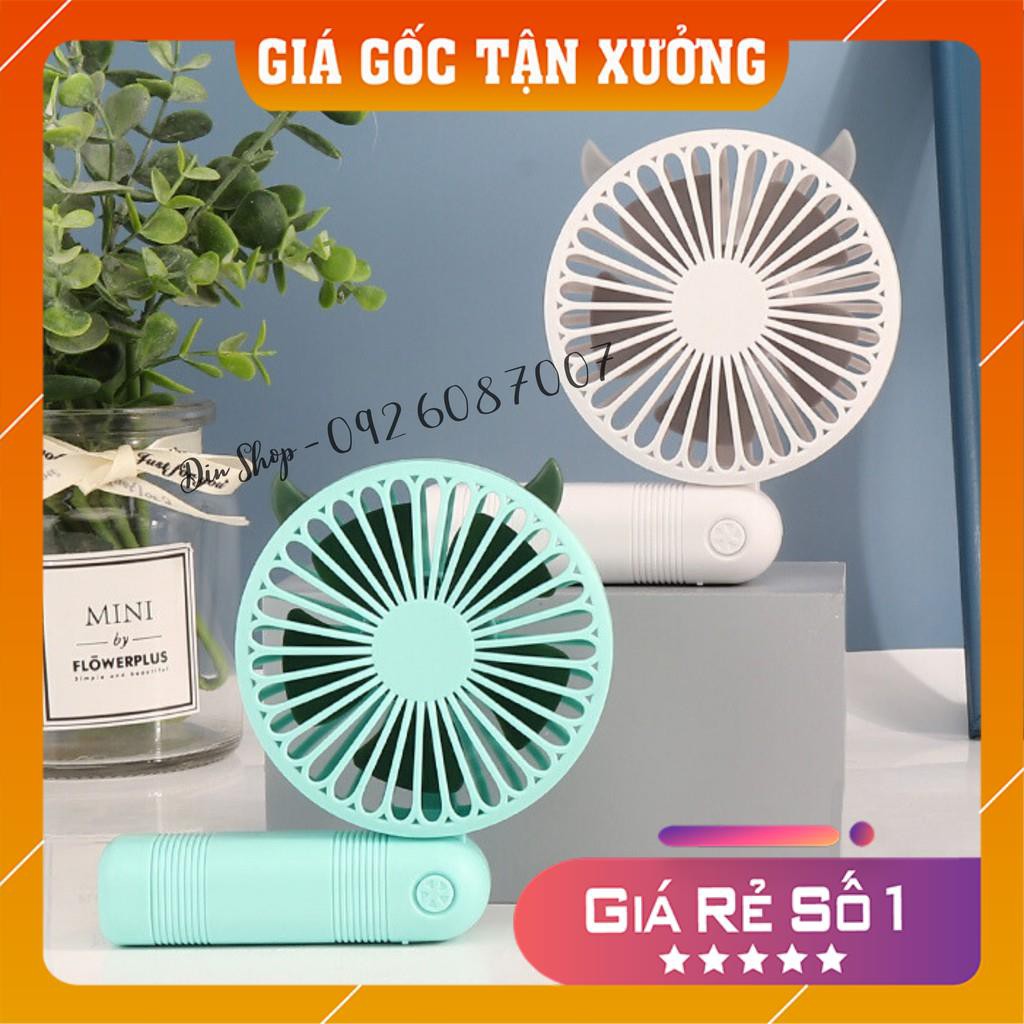 Quạt Cầm Tay 🦋Hàng Nhập Khẩu🦋 Quạt mini cầm tay tích điện gấp gọn có cổng sạc USB nhiều màu sắc | BigBuy360 - bigbuy360.vn
