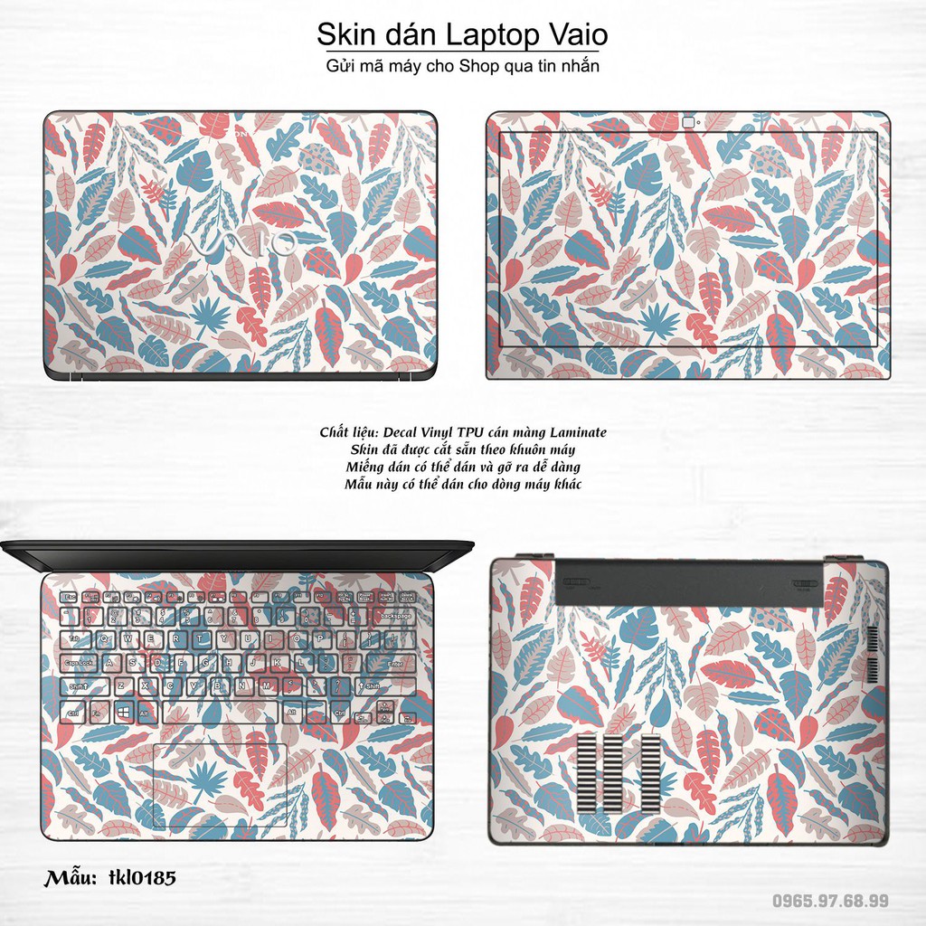 Skin dán Laptop Sony Vaio in hình thiết kế _nhiều mẫu 5 (inbox mã máy cho Shop)