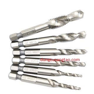 Bộ mũi tạo ren trong M3-M10 (mũi taro có đầu khoan. hệ mét)