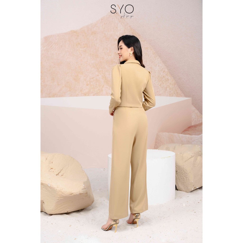 Áo croptop ôm cổ đức bản lớn SYO A1014