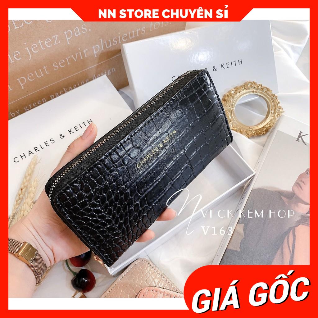 VÍ C&amp;K KÈM HỘP SANG TRỌNG V163 ⚡FREESHIP⚡100% ẢNH THẬT⚡ NN CHUYÊN SỈ - NN STORE