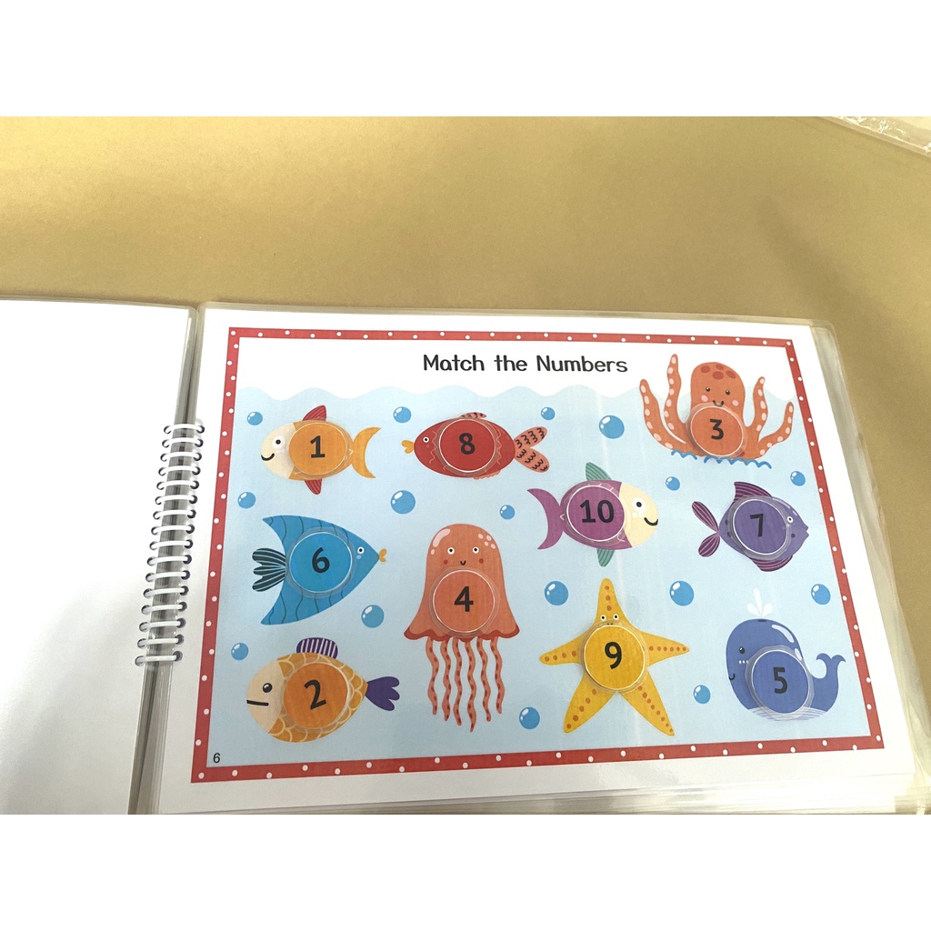 BUSY BOOK Học liệu nhận biết số đếm 1-10 dành cho bé