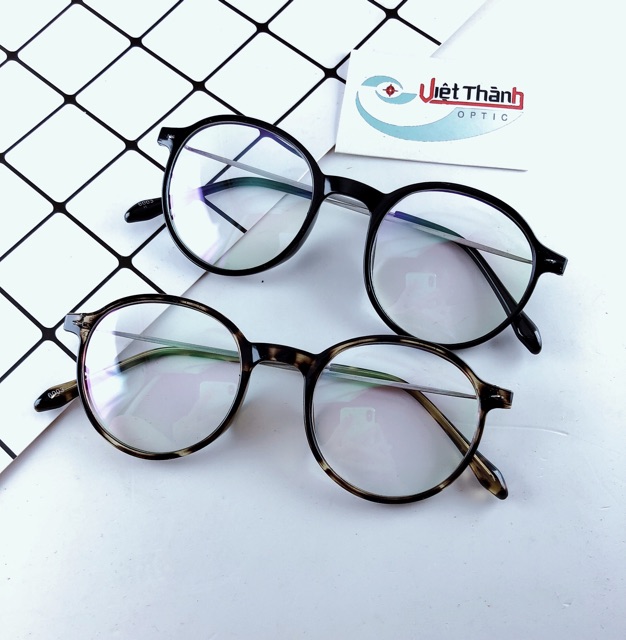Kính ombre tròn mảnh kute kính nhỏ 2023 nhận làm cận viễn loạn theo yêu cầu OM07