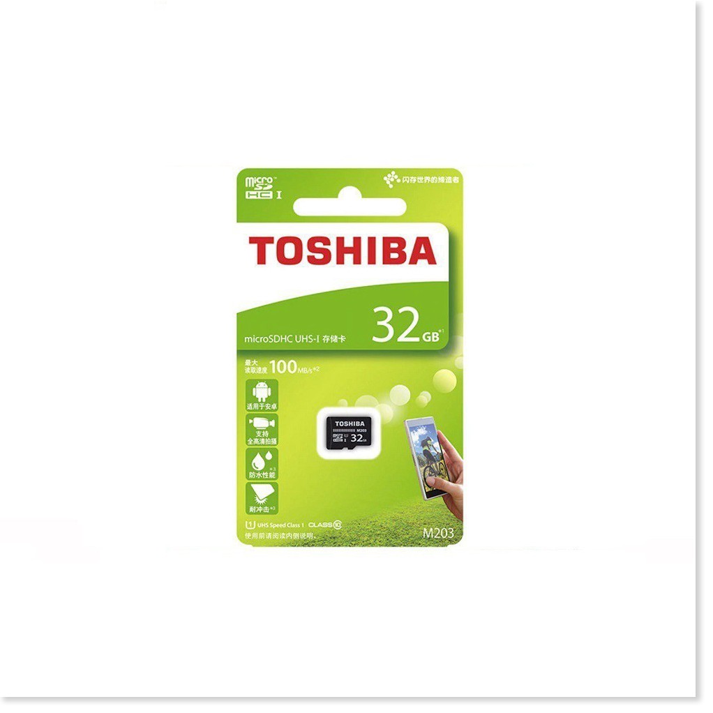 Thẻ nhớ MicroSDHC Toshiba M203 UHS-I U1 32GB 100MB/s (Đen)