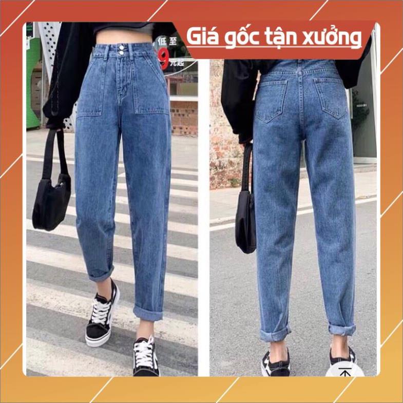 Khuyến mại Quần bò baggy nữ quần jean baggy nữ quần jeans nữ lưng cao chất liệu bò cao cấp - HAPONO-J004 huyenjean | BigBuy360 - bigbuy360.vn