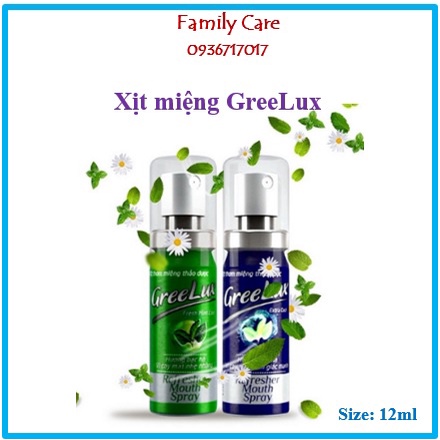 Xịt miệng thảo dược greelux- Xịt thơm miệng