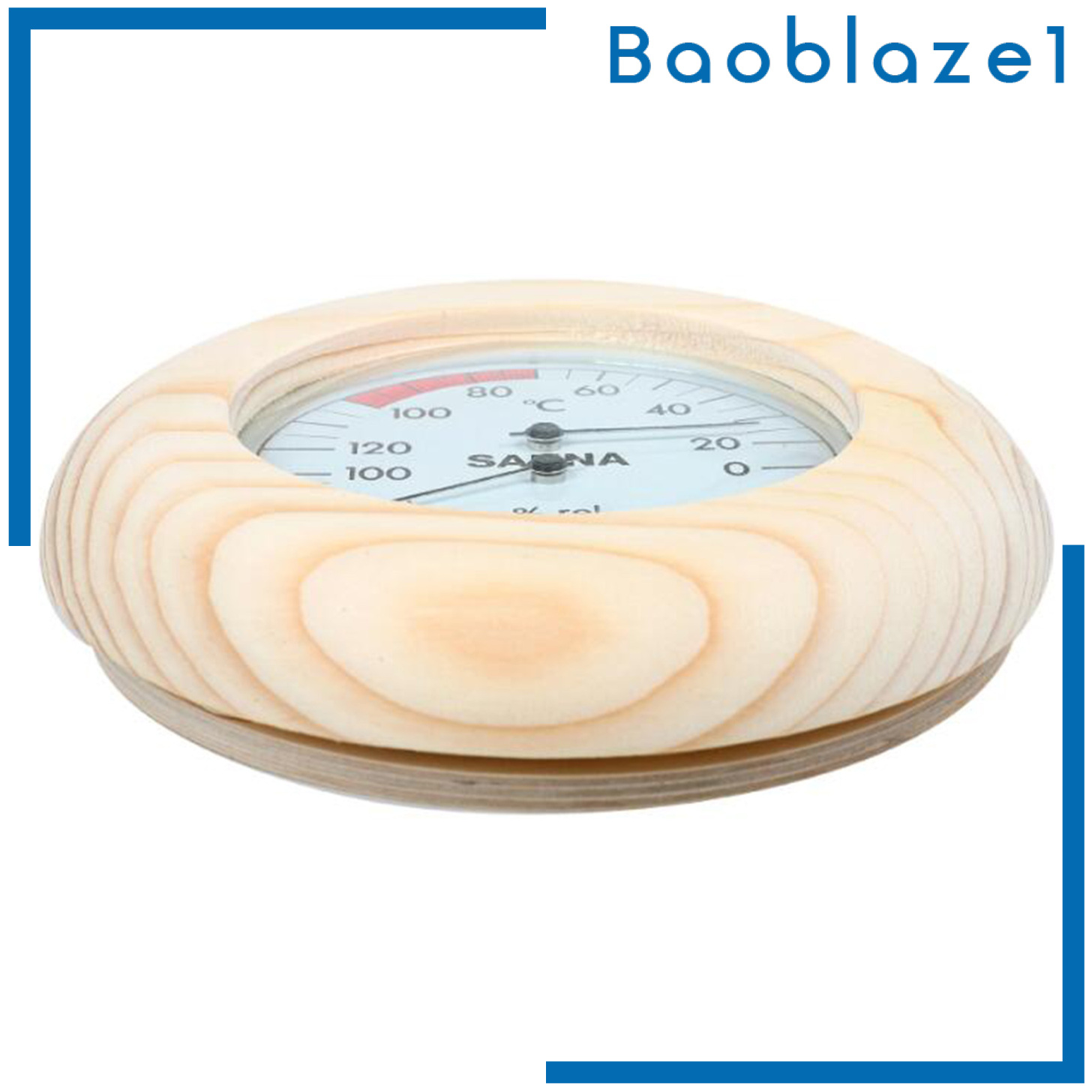 [BAOBLAZE1]Digital Sauna Wooden Hygrothermograph Thermometer & Hygrometer fpr Sauna Room