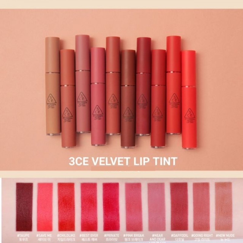 [COSFS2 GIẢM 20K][Có Sẵn] Son Kem Lì 3CE Velvet Lip Tint#Best Ever (đỏ thuần