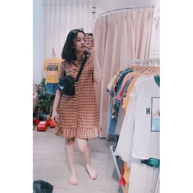 [Kho Sỉ] VÁY SUÔNG KẺ Ô CARO ĐUÔI CÁ CHẤT ĐẸP | WebRaoVat - webraovat.net.vn