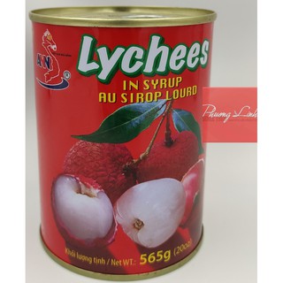 Vải Ngâm Nước Đường Hiệu Bản Đô Lon 565g