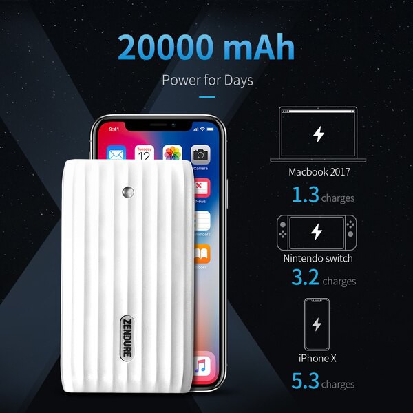 Sạc dự phòng Zendure X6 - 20.000mAh - PD 45w (ZDPX6PD)