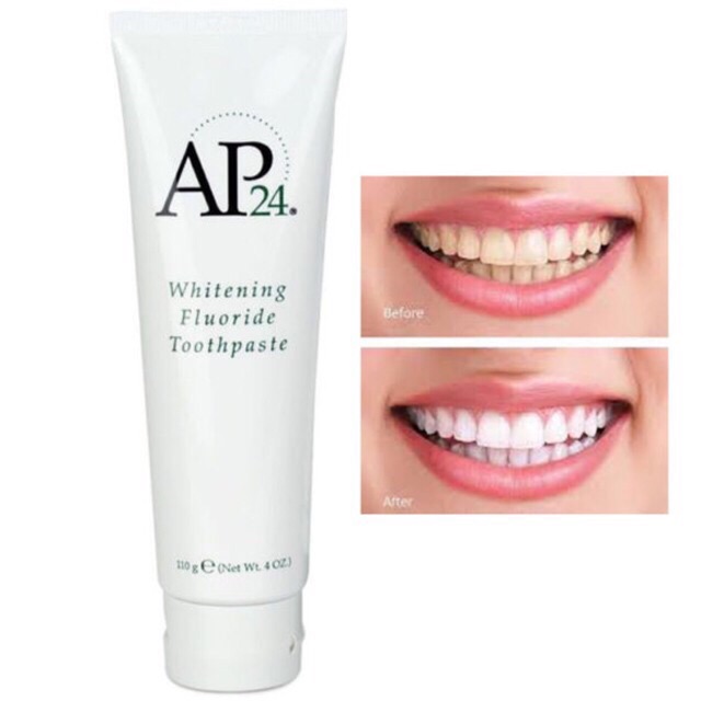 [AUTH-MẪU MỚI ] KEM ĐÁNH RĂNG AP 24 TRẮNG SÁNG WHITENING FLUORIDE TOOTHPASTE