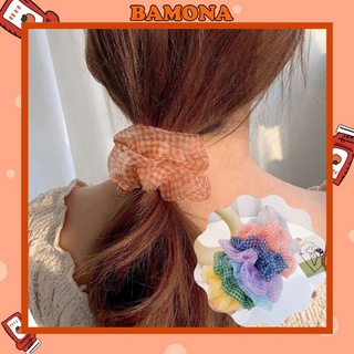Dây chun buộc tóc vải scrunchies đẹp nhẹ nhàng SC05