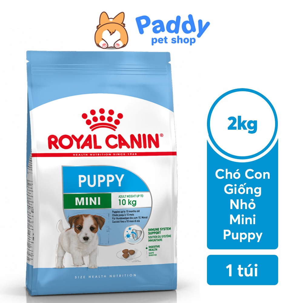 [Mã 229FMCGSALE giảm 8% đơn 500K] [2kg] Hạt Royal Canin Mini Puppy Cho Chó Con Giống Nhỏ