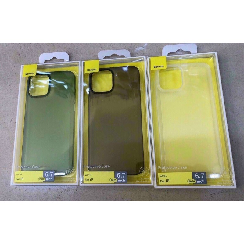 Ốp lưng siêu mỏng nhám baseus cho iphone 11.11promax ,12.12pro,12promax