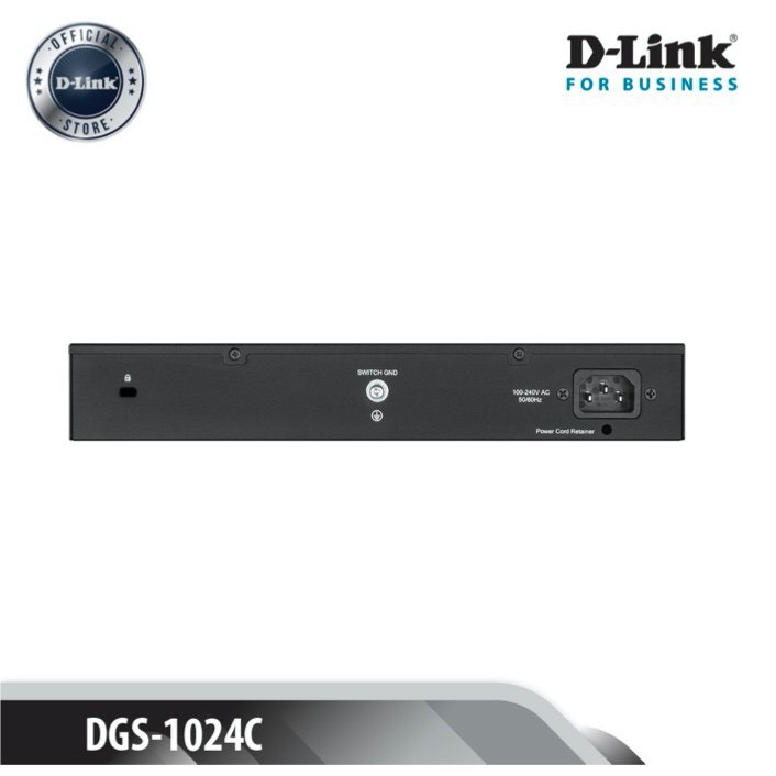 D-Link Switch Gigabit 24 cổng 10/100/1000Mbps Gắn tủ/ Để bàn -Bộ chia mạng switch D-LINK DGS-1024C