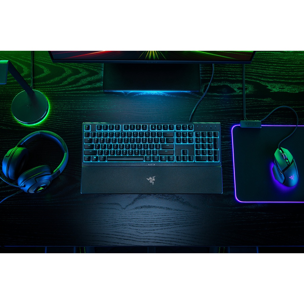 Bàn phím công thái học Razer Ornata V3 X - Low Profile Ergonomic Silent Gaming Keyboard - Hàng chính hãng