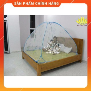 Mùng ngủ♥freeship♥ mùng chụp tự bung 1m2 x 2m minh long - xanh hoa