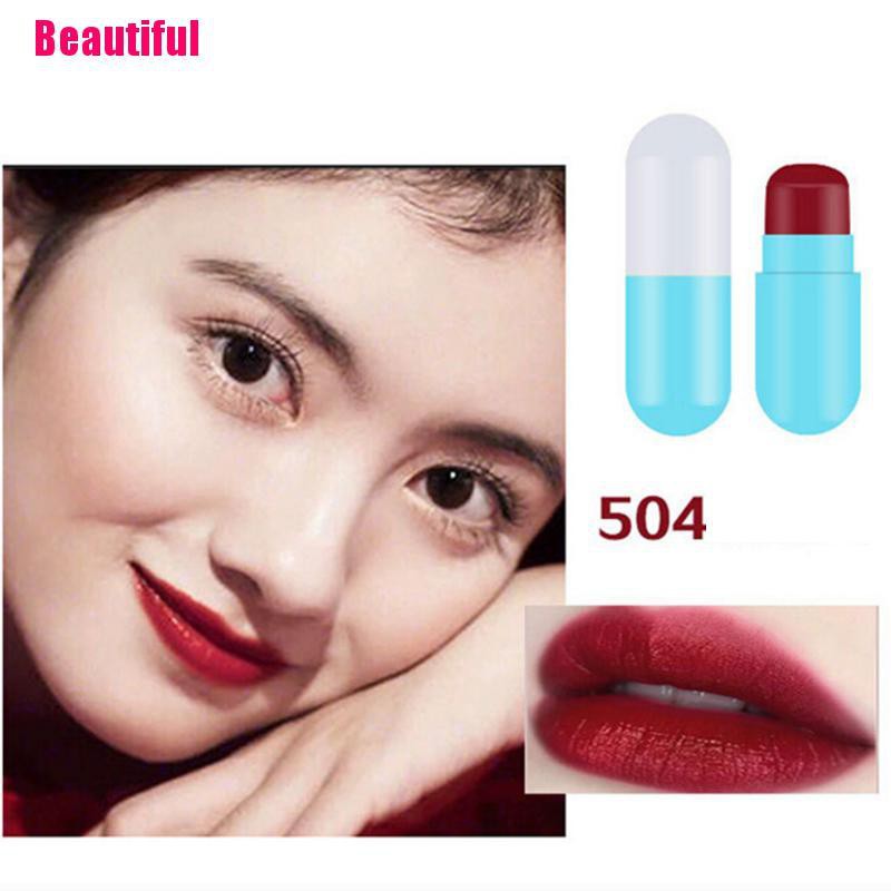 VN (Hàng Mới Về) Set 5 Son Môi Thiết Kế Hình Viên Thuốc Nhỏ Nhắn Chống Thấm Nước Chống Dính Dưỡng Ẩm | BigBuy360 - bigbuy360.vn