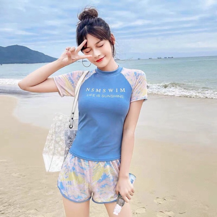 Bikini Đùi LUHAZO Kín Đáo  Đồ Bơi Nữ 2021 Cao Cấp Hot Hit Quảng Châu 2022 8087 DK5T304