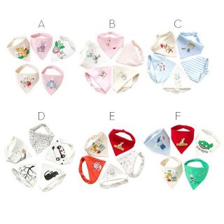 Set 5 yếm cotton cho bé