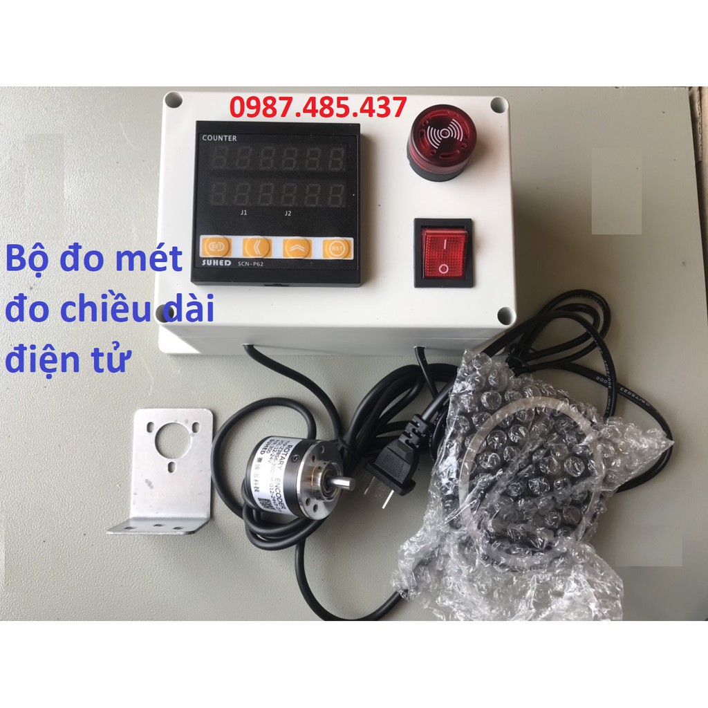 Bộ đo mét vải điện tử - Đồng hồ đo chiều dài, đo mét dạng điện tử SCN-P62