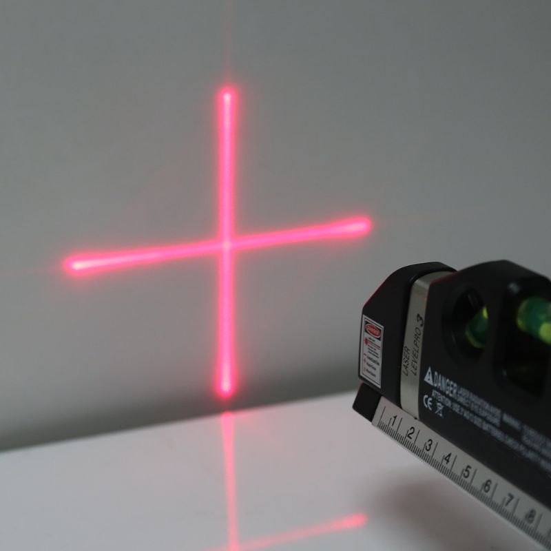 Thước Đo Cân Bằng Laser Với Giá Ba Chân 2 Đường Dọc Đa Năng
