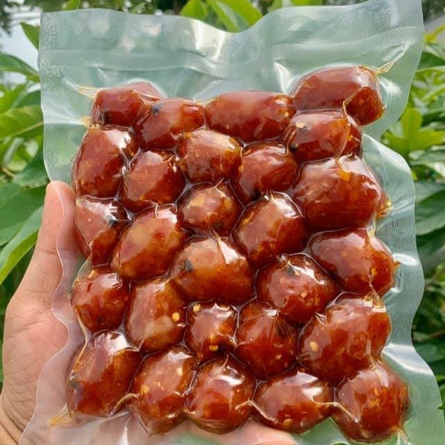 Lạp Xưởng Hồ Lô Sả Ớt Cai Lậy The Calimart túi 0.5kg Hương vị Cay Cay Thơm Nồng