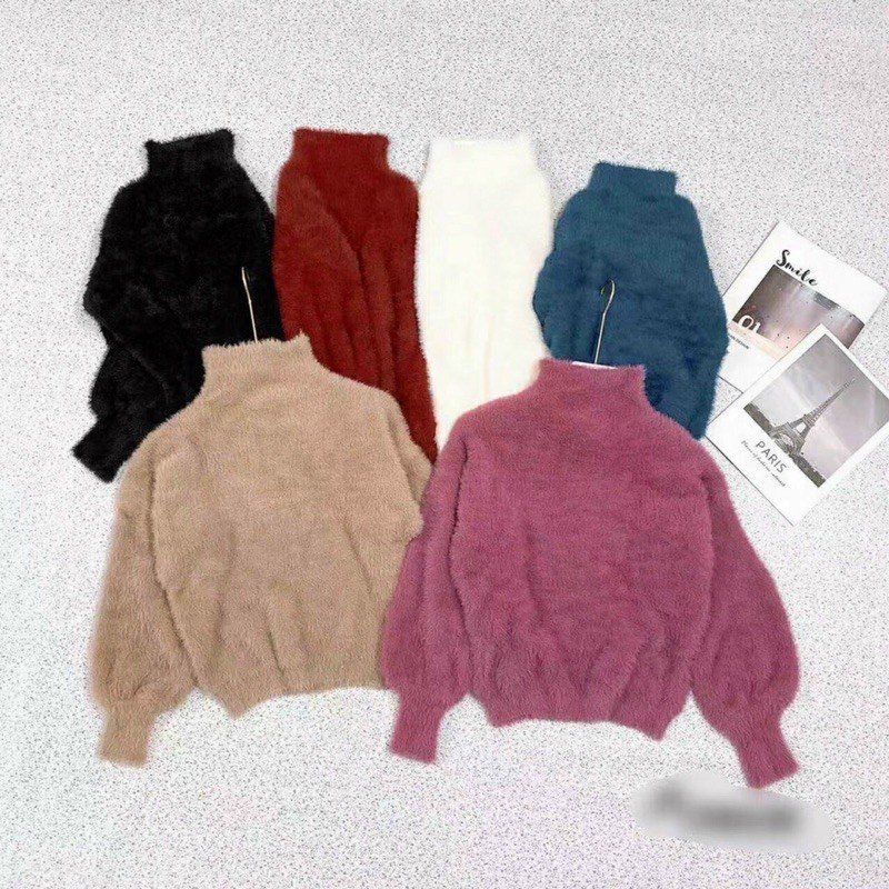 Áo len lông thỏ hàng quảng châu