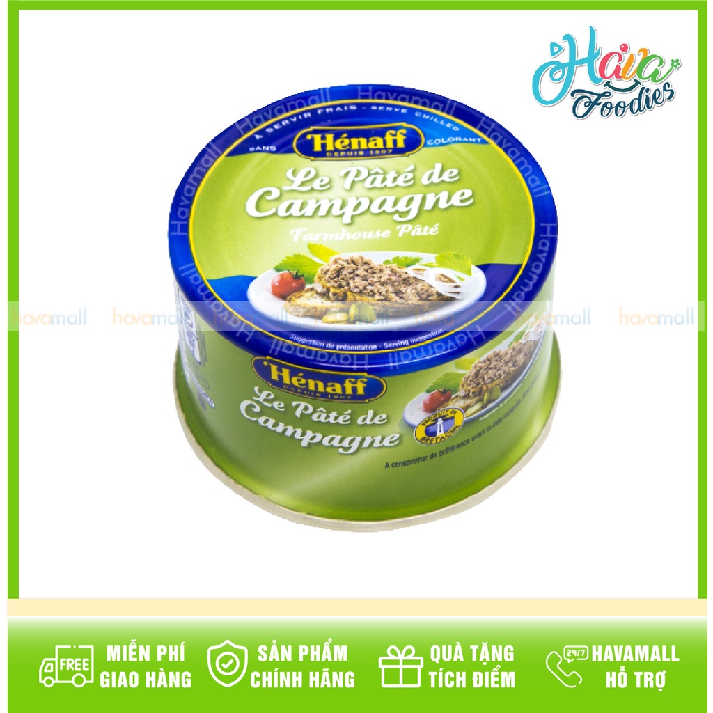 [HÀNG CHÍNH HÃNG] Pate Đồng Quê Truyền Thống Hénaff 130gr – Campaign Pate