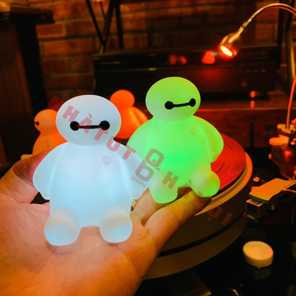 Đèn ngủ Baymax đèn led nhiều màu tạo hình đèn trang trí hoạt hình Mua 2 tặng 1 có thể thay đổi màu sắc cực kì dễ thương