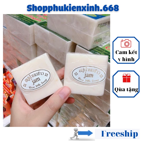 Xà Phòng Cám Gạo [ RẺ VÔ ĐỊCH ] Bánh Vuông , Xà Phòng Dưỡng Trắng Da Thái Lan