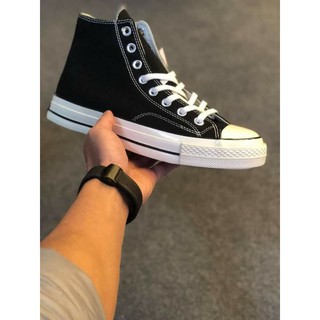 Giày convest cao cổ đen
