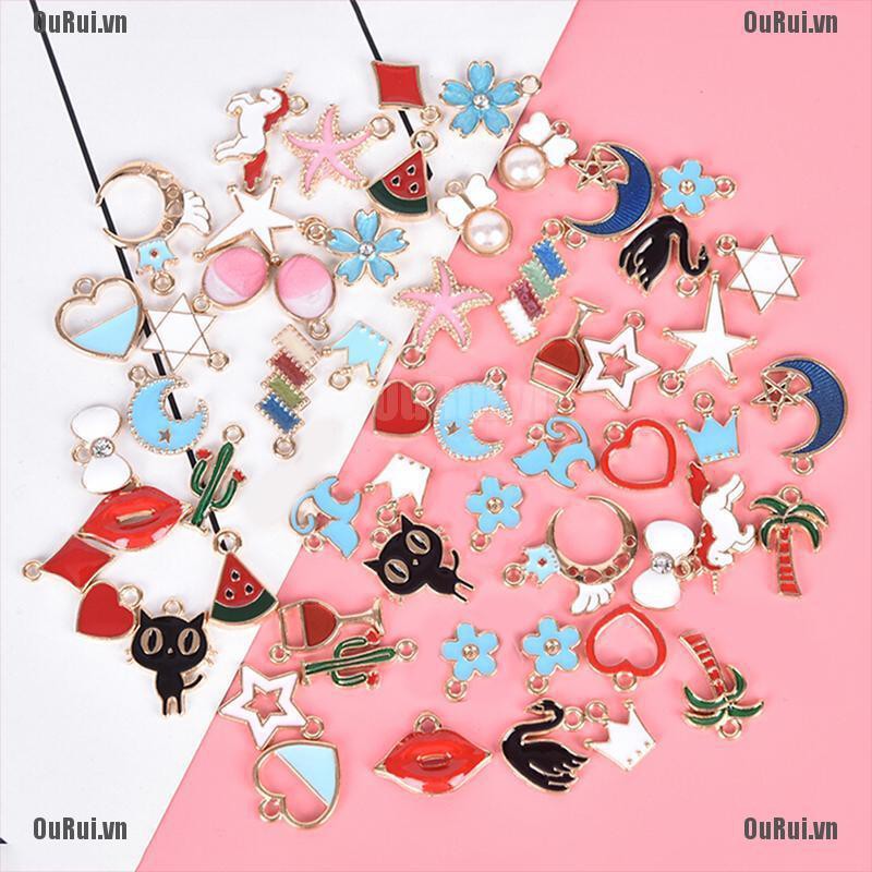 Set 60 Mặt Dây Chuyền Tráng Men Độc Đáo