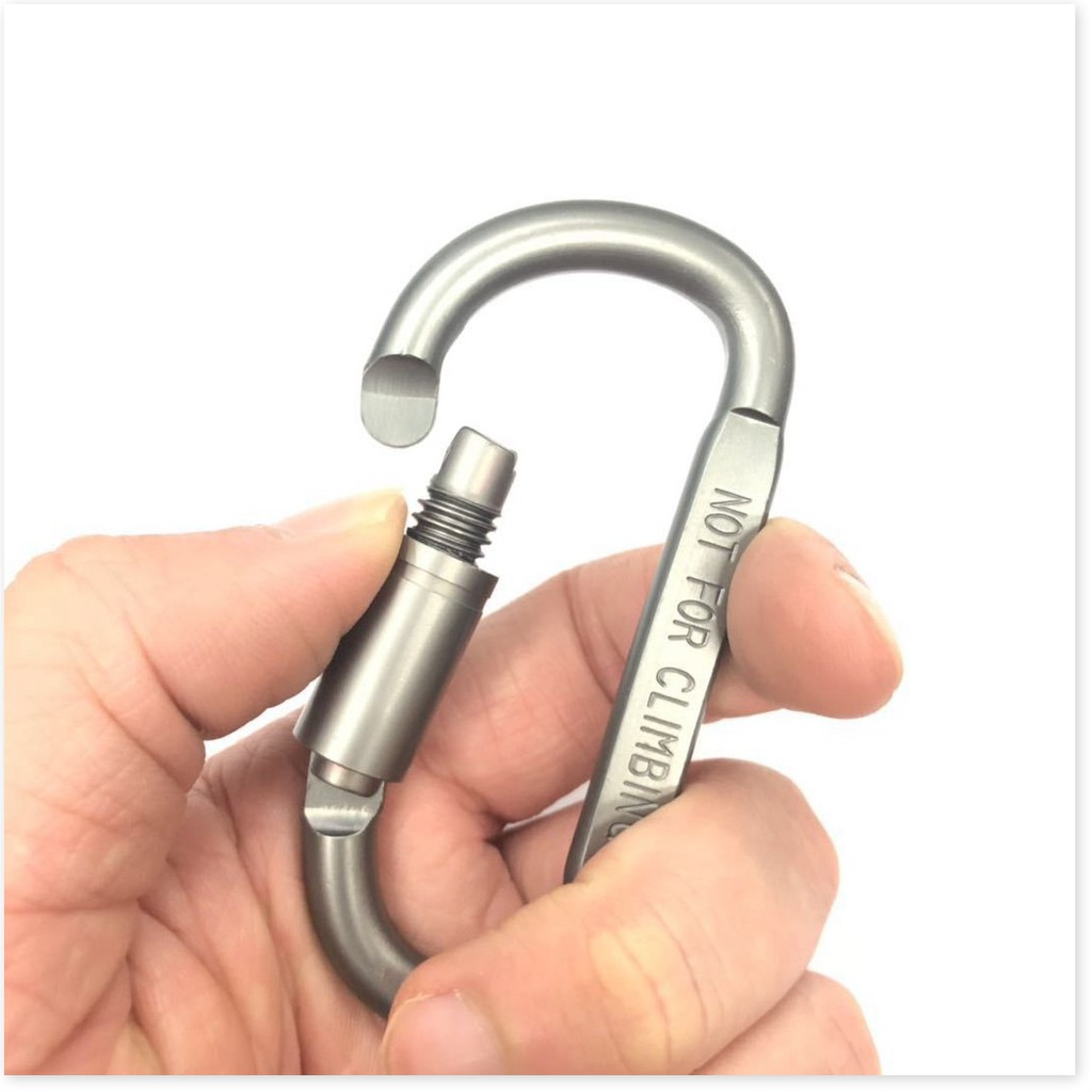 Khóa treo leo núi 👉BH 1 THÁNG 👈Móc khóa nhôm Carabiner hình chữ D được làm từ hợp kim nhôm cao cấp siêu cứng và bền 84