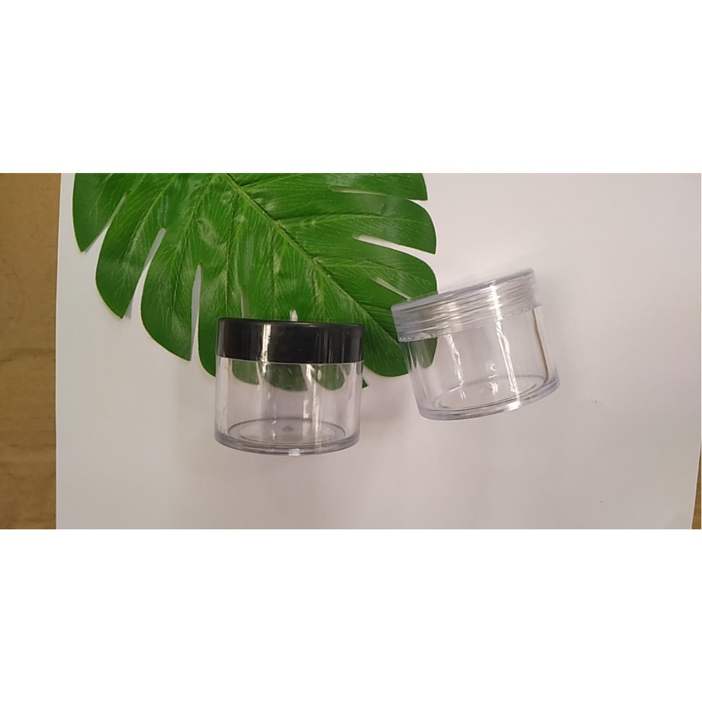 Combo 50-100 hũ nhựa tròn trong 50g đựng mỹ phẩm