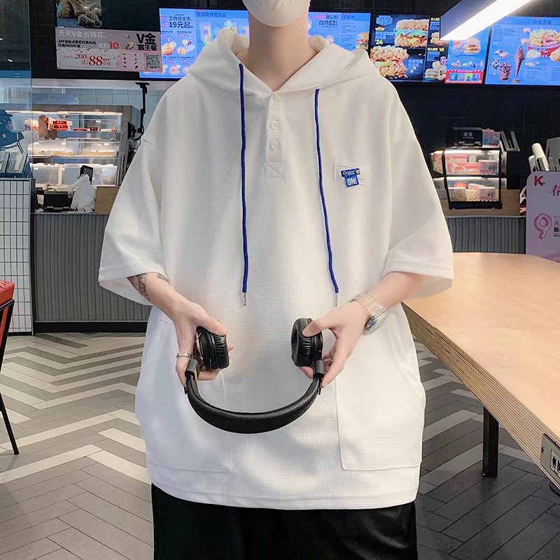 Áo Thun Nam Cổ Tròn Thời Trang Hàn Quốc Cho Bigsize Simple Áo Thun Nam Có Cổ Mũ Fashion Áo Phông Unisex