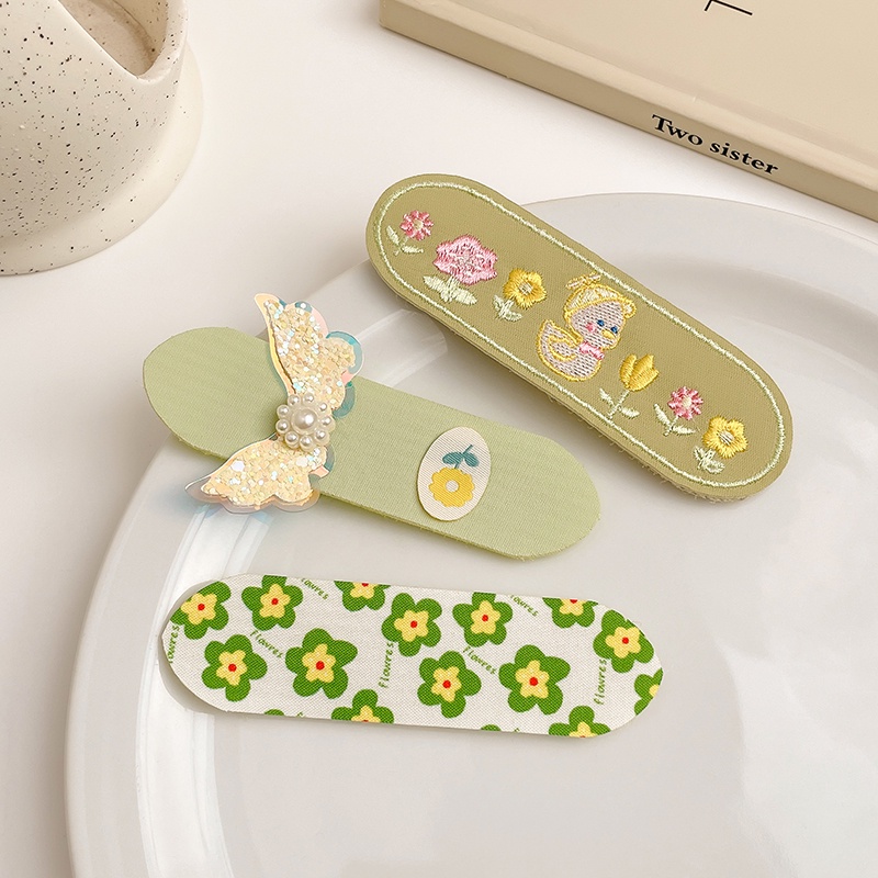 Set 1/3 Dây Cột Tóc Họa Tiết Hoạt Hình Phong Cách Hàn Quốc Cho Bé