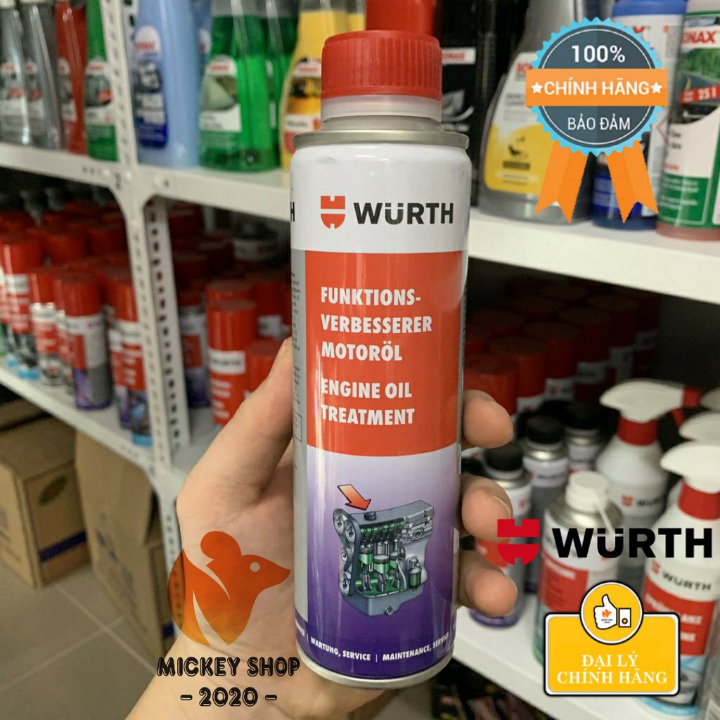 [ CAO CẤP ] Phụ gia dầu nhớt WURTH Engine Oil Treatment 300ml 5861300300