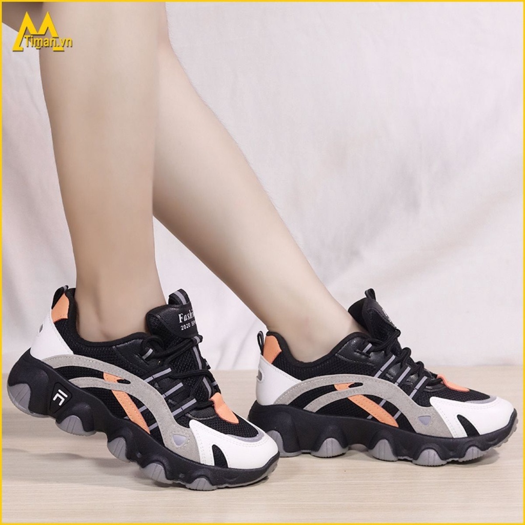 Giày thể thao nữ, sneaker TIMAN HT04 tôn dáng chống trượt bảo hành 1 năm