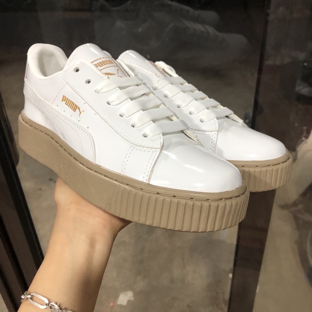 Giày thể thao và sneaker puma đế nâu da bóng